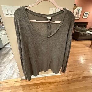 A New Day Gray Lightweight Long Sleeve Top – Size XL
